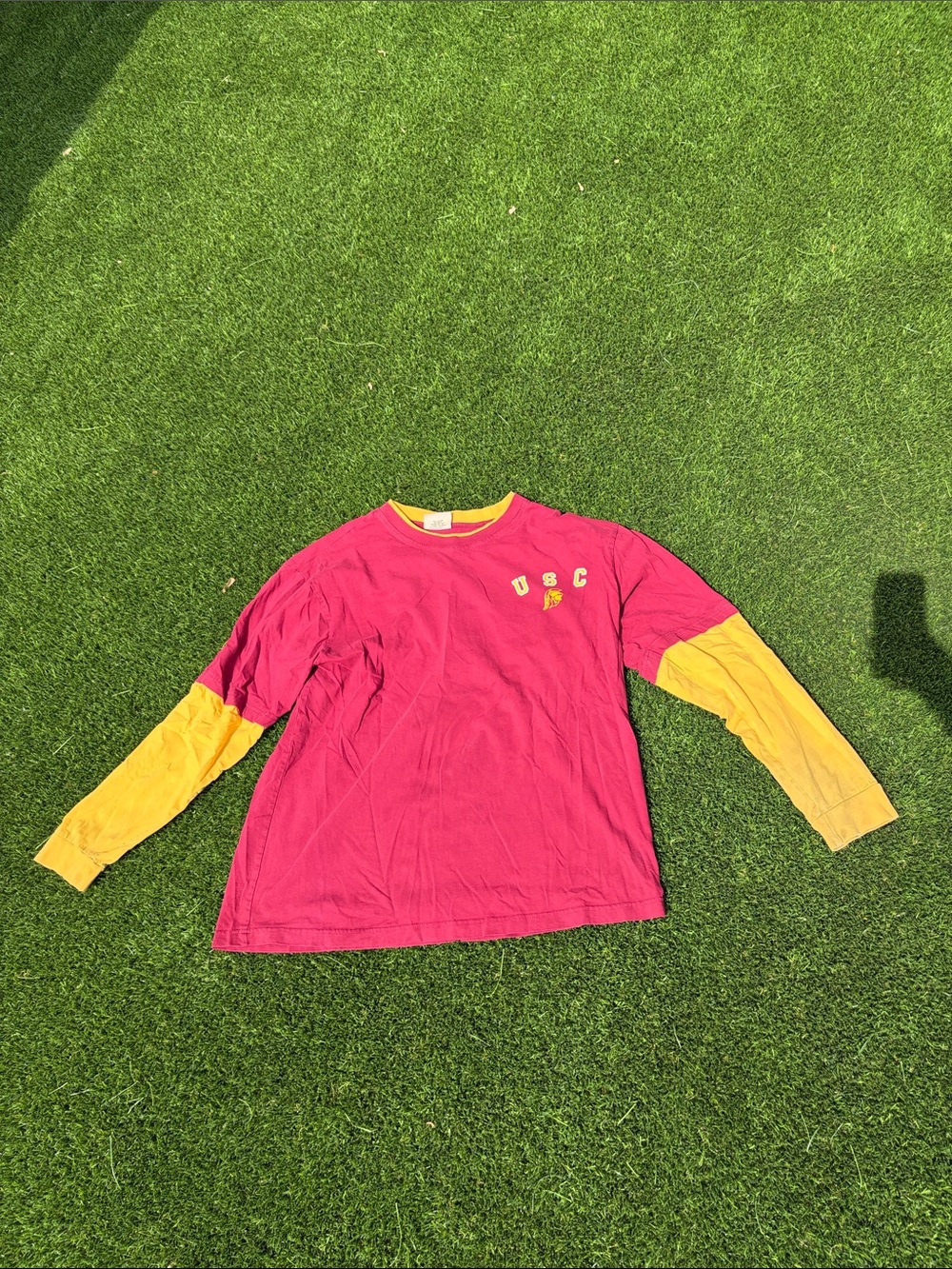 USC Layered-Look Long Sleeve Tee